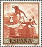 Spain 1958 Goya 1 PTA Red Edifil 1216. España 1958 1216. Uploaded by susofe